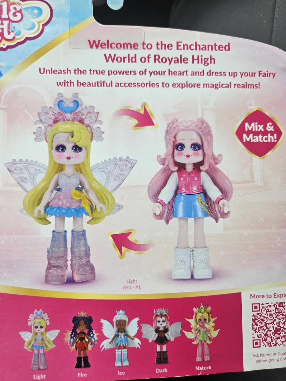 Light Fairy Doll - Pink & Blue Mix-and-Match Set